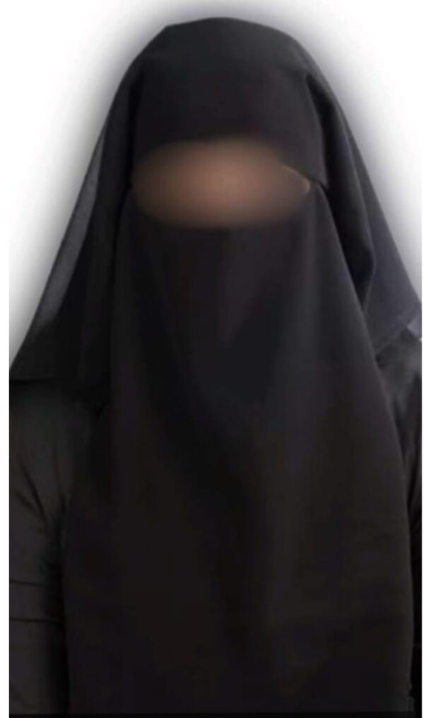 Triple Layer Niqab (Black) - Image 2