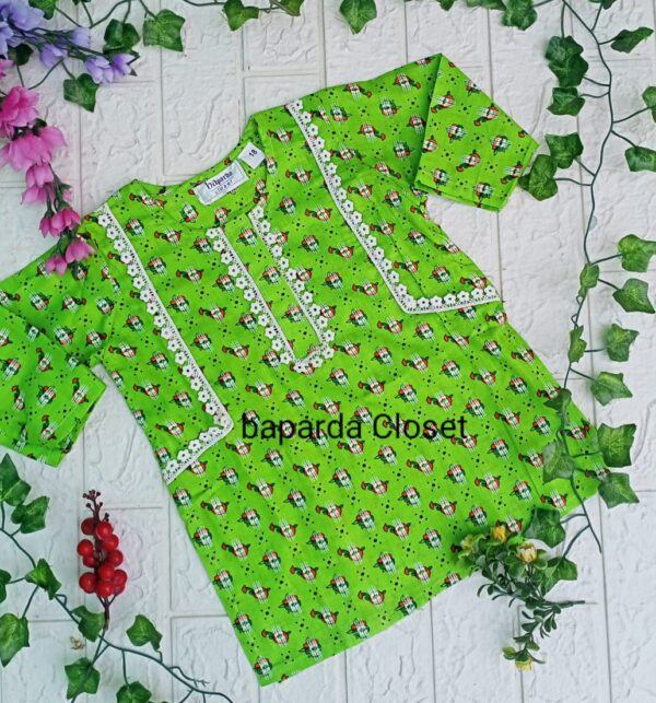 Little Parrot-Girls Pure lawn Kurties (4 months till 12 yrs )