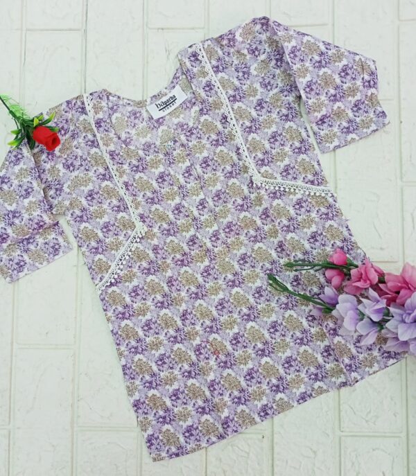 Lilac Beauty-Girls Pure lawn Kurties (4 months till 12 yrs )