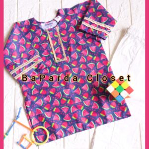 kids lawn kurti