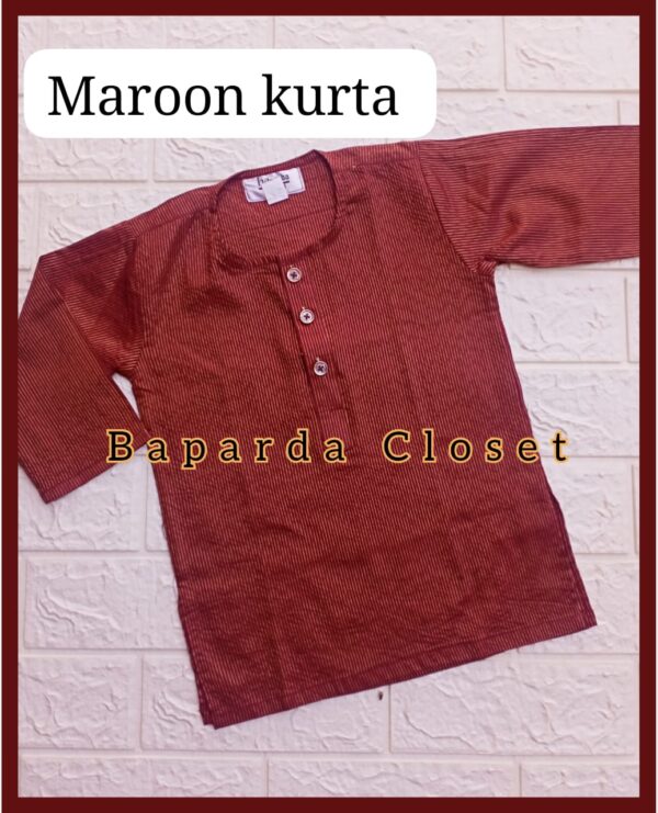 Maroon kurta